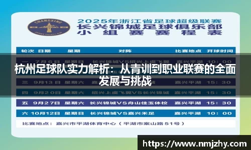 杭州足球队实力解析：从青训到职业联赛的全面发展与挑战
